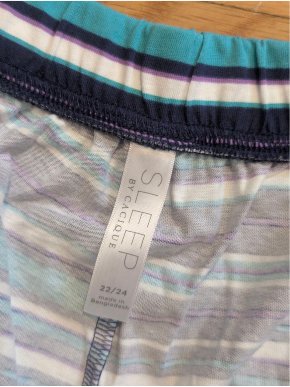 Cacique Sleep NWT Pajama Set Blue Good Vibes Lane Bryant 22 24 3X - Picture 3 of 14